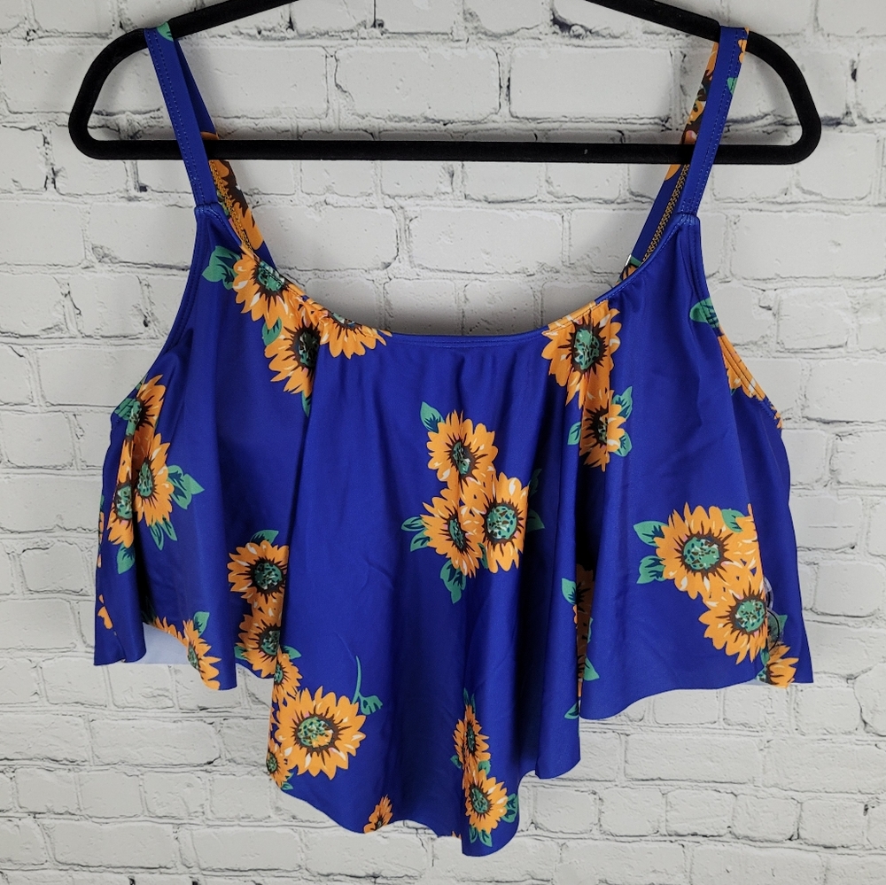 ROSEGAL | sunflower flowy swim bathing suit bikini top
